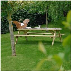 Rutland County Garden Furniture Oakham 6ft Rounded Picnic