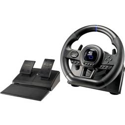 Subsonic Superdrive SV650 Racing steering wheel with pedal and paddle shifters (Black)