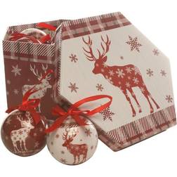 Festive Festive Reindeer Decoupage Baubles 14 Christmas Tree Ornament