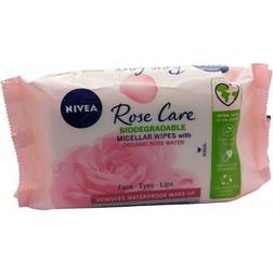 Nivea Biodegradable Rose Care Micellar Wipes 25 Wipes