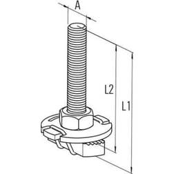 Fischer FHS CLIX S 20918 Hammarskinnsskruvar M10