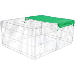 @Pet Enclosure Castle 144x112x60 Metal Carrier Animal Cage