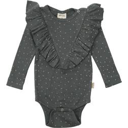 Petit Piao Body Dot Frill Turbulence/Woodrose