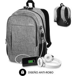 Subblim Urban Lock 16´´ Laptop Backpack Grau,Schwarz