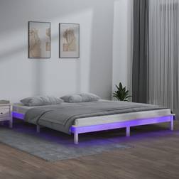 vidaXL med LED-lys Sengeramme