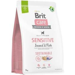 Brit Care Dog Sustainable Sensitive Insect & Fish dry dog food 3kg