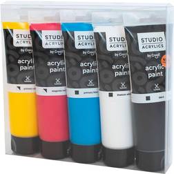 Creativ Company Creall Studio akrylf�rg, mixade f�rger, 5x120 ml/ 1 f�rp