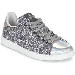 Victoria Unisex Vuxna Deportivo Basket Glitter låga sneakers, Argent Plata