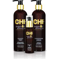 CHI Argan Oil plus Moringa Oil Luxe Trio Kit Shampoo Conditioner