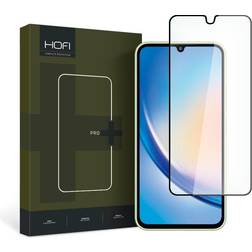 Hofi Samsung Galaxy A34 (5G) Pro Hærdet Glas Skærmbeskyttelse Case Friendly Sort Kant