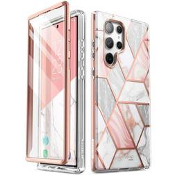 Supcase Cosmo Samsung Galaxy S23 Ultra 5G Hybrid Case Pink Marble