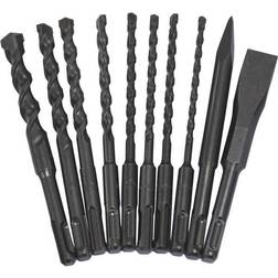 Makita D-44971 SDS DRILLBIT AND CHISEL SET 10 PCS Bestillingsvare, 6-7 dages levering