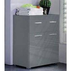 Bajo De Baño 2 Puertas 1 Cajón Kelia Gris Brillo 73 cm Armario