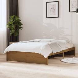 vidaXL 120x190 cm Small Double Massivt Træ Sengeramme