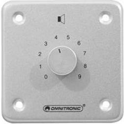 Omnitronic PA Volume Controller 10W stereo sil, PA volymreglage 10W stereo silver