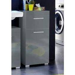 Meuble Bas Gris Brillant L37 x P31 x H79 cm Armoire