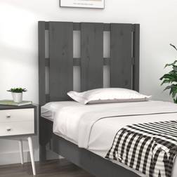 vidaXL grey, 80.5 Pine Bed Headboard