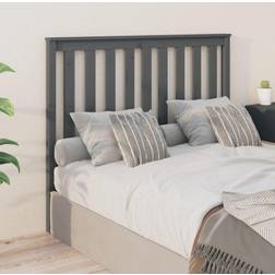 vidaXL grey, 146 Pine Bed Headboard