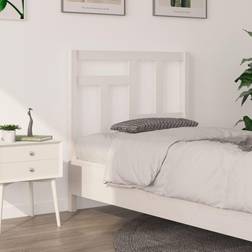 vidaXL white, 95.5 Solid Pine Bed Honey Headboard