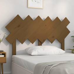 vidaXL Per Letto Ambra 122.5x3x80.5 cm Legno Massello Di Pino Testiera