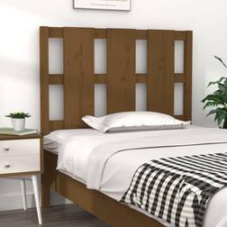 vidaXL Per Letto Miele 105.5x4x100 cm Legno Massello Pino Testiera