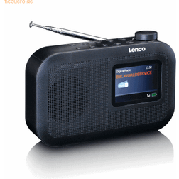 Lenco Portable DAB+/FM Radio Avec Bluetooth PDR-026BK