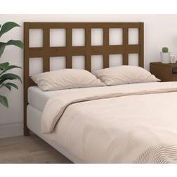 vidaXL De Cama Madera Maciza Pino Marrón Miel 185.5x4x100 cm - Marrón Cabecero