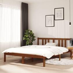 vidaXL Bed Frame Honey Brown Sängram