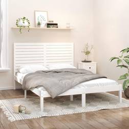 vidaXL Estructura De Cama Madera Maciza Blanca 120x200 cm