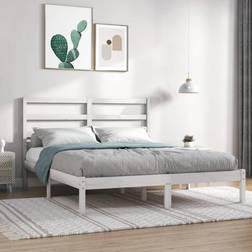 vidaXL white, 120 Pine Bed Frame Sängram