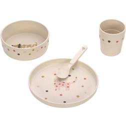 Lässig Kindergeschirr Set (Teller Schüssel Becher Löffel)