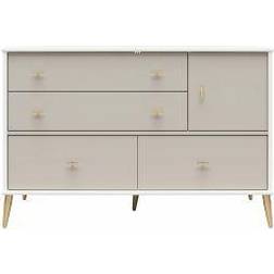 Little Seeds Valentina Asymmetrical 4 Drawer 1 Door Convertible Dresser