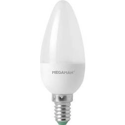 Megaman MM21122 LED (monocolore) ERP G (A G) E14 Forma di candela 3.5 W = 25 W Bianco caldo Ø x L) 35 mm x 100 mm dimmerabile 1 pz