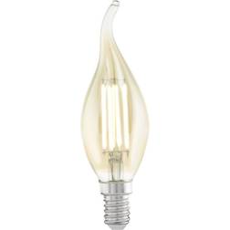 Eglo Bulbs E14 Extra Warm White Amber LED Candle Tip 4W 2200K 220lm