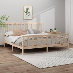 vidaXL brown, 200 Pine Bed Frame Bed