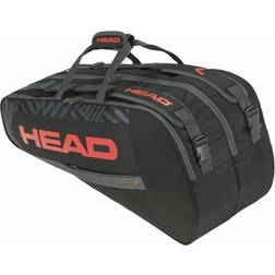 Head Borsa tennis Base nero nero arancione