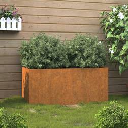 vidaXL Plantekasse 62x40x39 cortenstål Plantekasse
