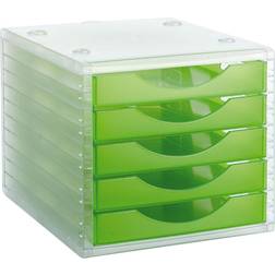 Archivotec Serie 4000 5 Cassetti Din A4 Verde Chiaro 34 x 27 x 26 cm