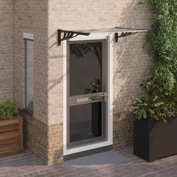 vidaXL Sort, Transparent 122x90 polycarbonat