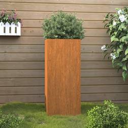 vidaXL Jardinera De Acero Corten 32x29x75 cm - Marrón