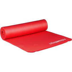 Relaxdays Yoga Mat 180x60 cm Pilates Fitness Carrying Strap