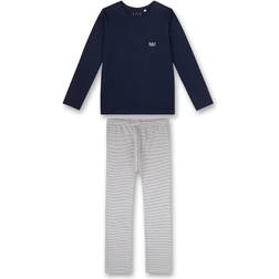 Sanetta Flicka 245400 pyjamas lång, nordisk blå, 140, Nordisk blå