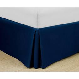 Swift Home Cathay Brushed Fit Bed Ultra Valance Sheet Blue