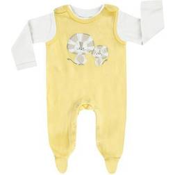 Jacky Romper Set BASIC LINE - Amarillo Claro/Blanco