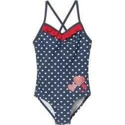 Playshoes Costume da bagno a 1 pezzo UV Hearts - Bleu