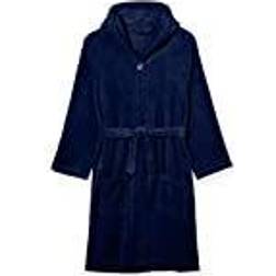 Playshoes Unisex barnfleece-morgonrock, morgonrock, – marin, 122/128