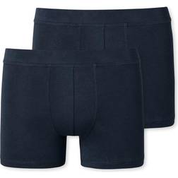 Schiesser Biokatoen Shorts 2-Pack - Nachtblauw