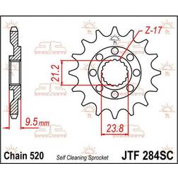 Jt Sprockets 520 Sc Jtf284.13sc Steel Front Sprocket