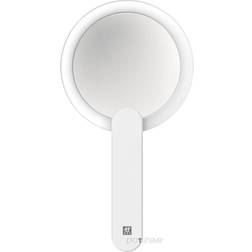 Zwilling LED-sminkspegel 10 x förstoring, uppladdningsbar, 360° vridbart handtag, vit