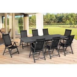 Outflexx Garten Anthrazit Matt Tisch 180x100 cm Essgruppe